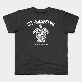 St. Martin, French Antilles, Sea Turtle Kids T-Shirt